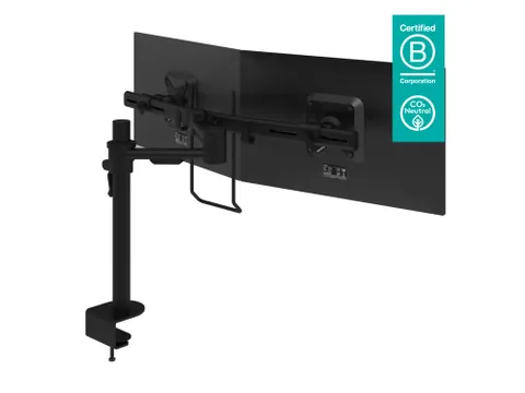 Viewmate monitorarm 2 Schermen Bureau 603 Zwart