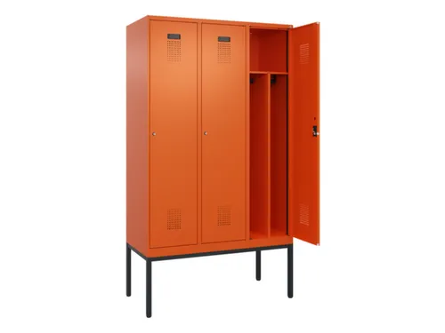 locker voor scheiding van kleding,HxBxD 2120x1200x500mm,3vak