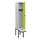 locker met bank,HxBxD 1950x300x815mm,1vak,vak B 300mm,draaigrendel