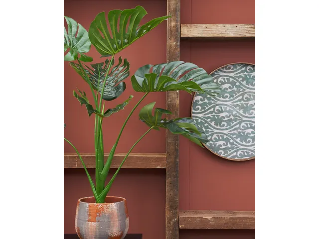 Kunstplant Mica Monstera in plastic pot 100x70cm