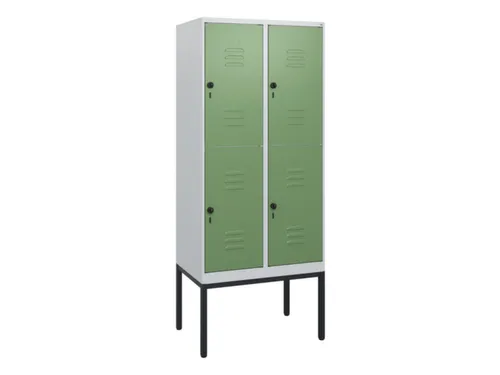 dubbeldekse locker,HxBxD 1950x800x500mm,2x2vak.,vak B 400mm
