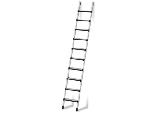 ladder,eenzijdig,10,treden,balk L 2,59m,geëloxeerd