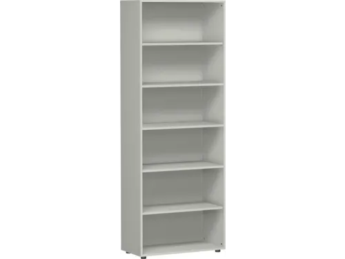 kantoorstelling HxBxD 2160x800x400mm 6 OH 5xhouten vloer grijs