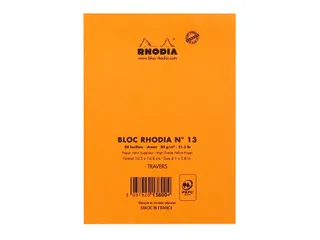 Schrijfblok Rhodia A6 lijn 80 vel 80gr oranje - 4