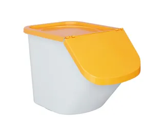 ingrediëntendispenser HxBxD 450x430x610mm 40l PP bak/deksel wit/oranj - 2