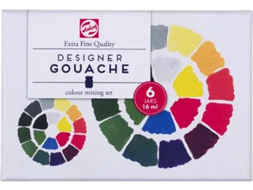 plakkaatverf Extra Fijn 16 ml set van 6 assorti