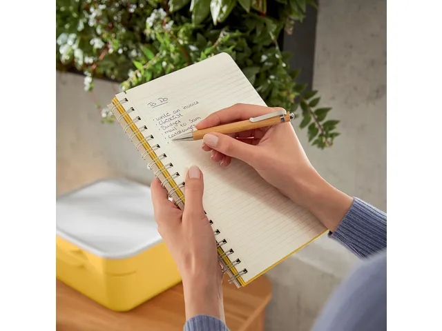 Notitieboek Leitz Cosy B5 lijn spiraal geel