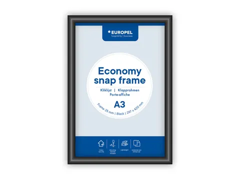 Kliklijst Europel Economy A3 zwart