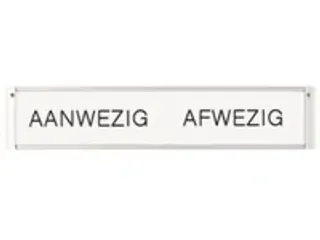 OUTLET In-uit Bord 35 Namen Aluminium Aan/afwezigheidsbord Wit - 2