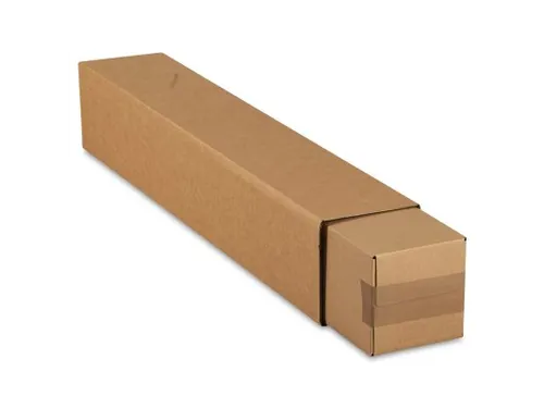 Verzendkoker Vierkant Telescoop 300x150x800-1500mm Bruin Deksel 10 st.