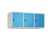 opzetkast,v. locker,3vak.,vak B 400mm,HxBxD 500x1200x500mm,vleugeldeur