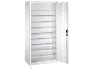Kast Met Openslaande Deuren Hxbxd 1980x1000x420mm 9legborden Staal - 1