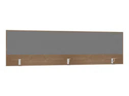 opzetpaneel,v. bureau,aanbouw achter,B 2000mm,NT-cherry,BN8078-grijs