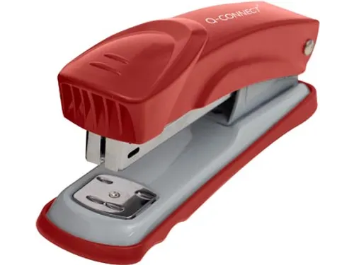 Q-connect Nietmachine Metaal Half Strip 25vel Rood