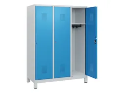 schoollocker,HxBxD 1630x1200x500mm,3vak,vak B 400mm,cil.-slot,voeten