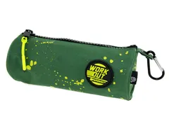 Etui WorkOut groen rond 20x7x7cm