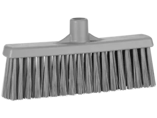 Vikan Hygiene veger met rechte nek 310mm medium vezels grijs - 1