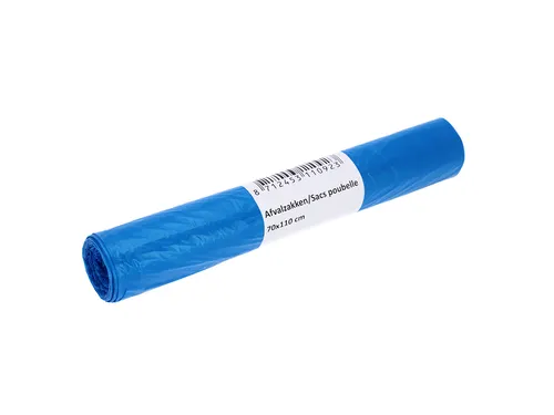 Afvalzak Cleaninq 70x110cm HDPE T25 120 Liter blauw