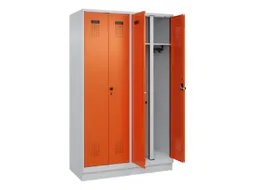 locker voor scheiding van kleding,HxBxD 1950x1200x500mm,4vak