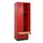 locker met bank,HxBxD 1950x600x815mm,2vak,vak B 300mm,cilinderslot