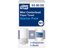 Tork 958000 Startpakket M1 Mini Centerfeed dispenser + refill