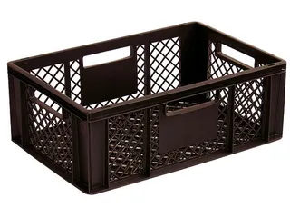 Euronorm Stapelkrat Pe 220x600x400mm 43liter Open Bruin - 1