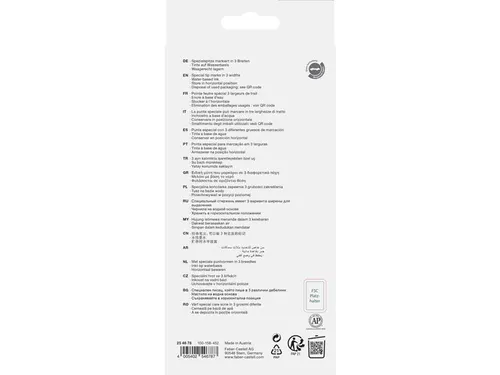 Markeerstift Faber-Castell 46 metallic 8stuks goud, zilver, roze, ruby