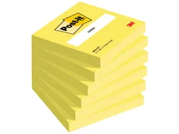 Memoblok 3M Post-it 654 76x76mm neon geel