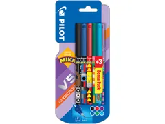 Rollerpen Hi-Tecpoint V5 by Mika 0.5mm Fijne punt 3+3 gratis Assorti
