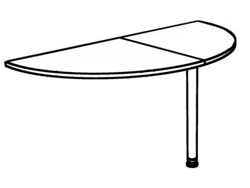 aanbouwtafel,i.h.v.,HxBxD 650-850x1600x800mm,blad wit