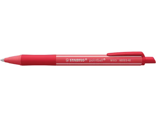 Pointball colorful balpen medium punt rood