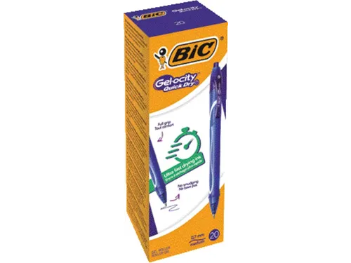 Gelschrijver Bic Gel-ocity quick dry medium blauw