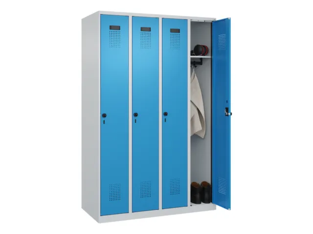 locker,HxBxD 1850x1200x500mm,4vak,vak B 300mm,draaigrendel