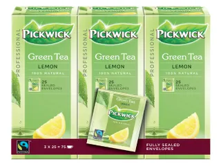 Groene Thee Pickwick Fair Trade green lemon 25x1.5gr - 1