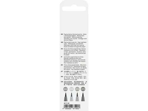 Tekenstift Faber-Castell Pitt Artist Pen Comic 4-delige etui