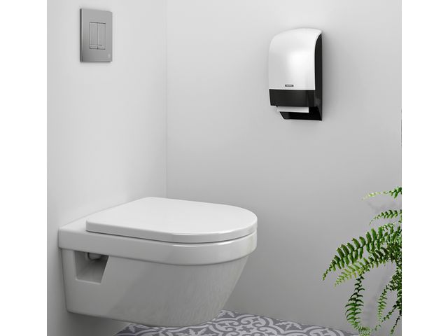 Dispenser Katrin 104582 toiletpapier doprol wit | ToiletHygieneShop.nl
