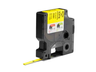 Labeltape Dymo 18052 Rhino industrieel krimpkous 6mm zwart op geel - 4