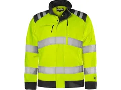 Fristads 4067 High vis Green jack klasse 3 GPLU Geel/Zwart XL