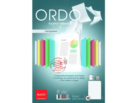 Ordo Classico L-map FSC A4 80 gram wit 10 stuks
