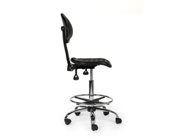Werkstoel Standaard Met Ring Zwart