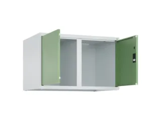 opzetkast,v. locker,2vak.,vak B 400mm,HxBxD 500x800x500mm,vleugeldeur - 2