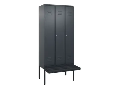 locker voor scheiding van kleding,HxBxD 2120x900x815mm,3vak