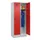 locker,HxBxD 1950x800x500mm,2vak,vak B 400mm,draaigrendel,sokkel