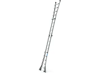 multifunctionele telescoopladder,4x5,sporten,balk L 5,29m,natuur - 3