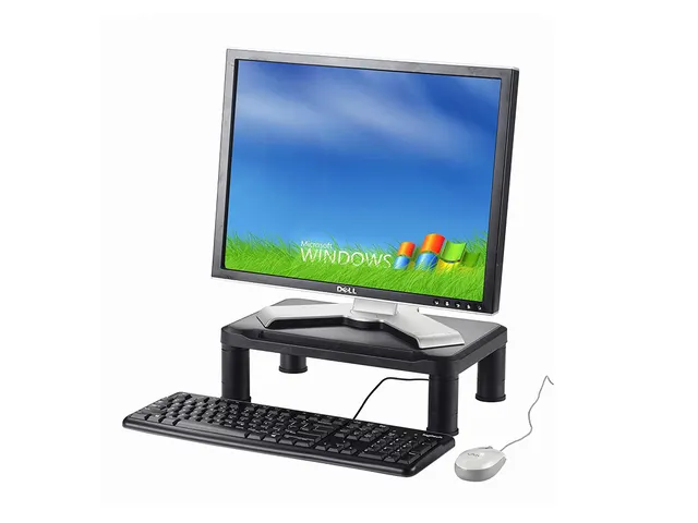 Support écran avec support tablette noir