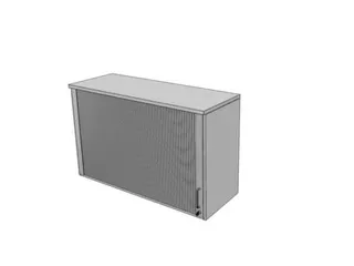 opzetkast,v. roldeurkast,HxBxD 740x1200x445mm,roldeur,MP-lichtgrijs - 1