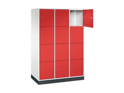 grootvolume-lockersysteem,HxBxD 1950x1220x600mm,3x4vakken,cil.-slot