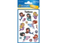 Tattoo etiket Z-design Kids pakje a 1 vel zeemeerminnen