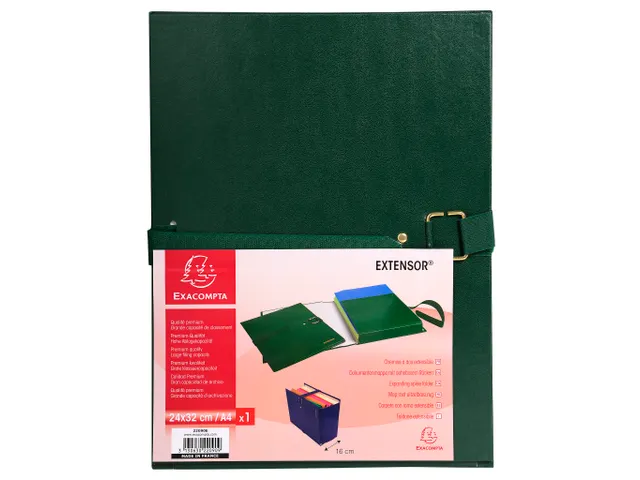 Map uitrekbare rug Extensor 24x32 cm Groen