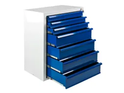 ladekast,HxBxD 900x700x435mm,7lade(n),volledig uittrekbaar